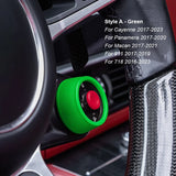 Steering Wheel Replacement Buttons for Porsche Macan - 2014 to 2024 Porsche > Replacement Trims Euro Premium Parts Driving Mode Selector - Pre-Facelift Green