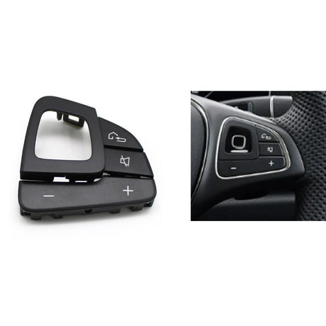 Mercedes-Benz E-Class W213 Multifunction steering wheel buttons replacement (2016 - 2023) Mercedes > Replacement Trims Euro Premium Parts Black Right - Model B