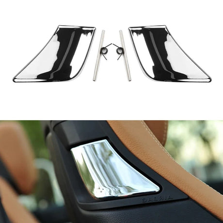 Chrome Front Seats Handles For Mercedes C-Class Coupe W204 E-Class W207 Euro Premium Parts Polished Chrome - Left & Right Side