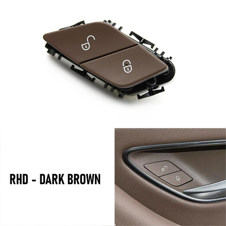 Driver door Lock/Unlock buttons for Mercedes C-Class W205 (2014 - 2021) Mercedes > Replacement Trims Euro Premium Parts Brown Right-Hand Drive