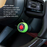 Steering Wheel Replacement Buttons for Porsche Macan - 2014 to 2024 Porsche > Replacement Trims Euro Premium Parts Driving Mode Selector - Facelift Green