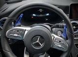 AMG-Style aluminum steering wheel shifting paddles for Mercedes-Benz (2012 to 2020) Mercedes-Benz Euro Premium Parts Blue