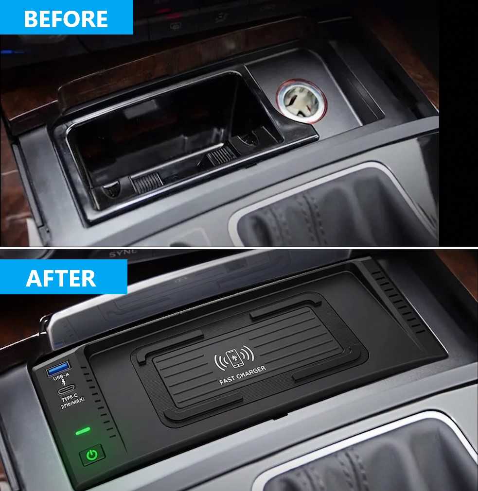 Wireless Charging Dock for Audi A6 S6 RS6 C6 (2004-2011) — Fast Qi Phone Charger