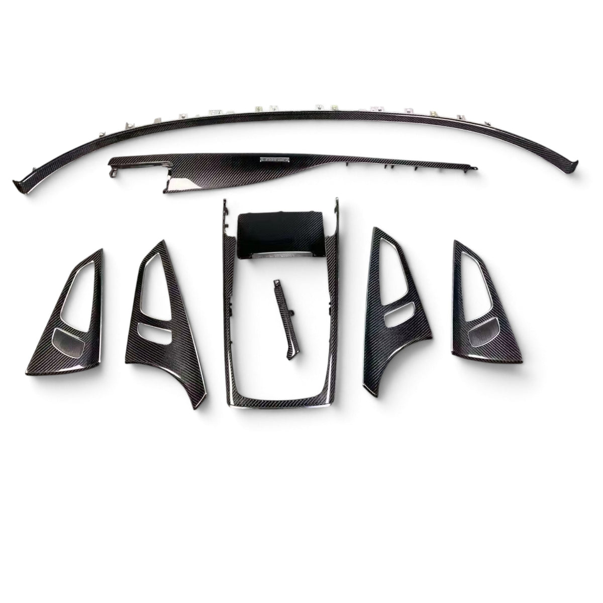 Carbon Fiber Interior Trims for Audi A7 S7 RS7 C7 (2010 to 2018) Audi > Replacement Tims Euro Premium Parts Door Handles - Dashboard - Center Console (Whole Set)