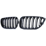 BMW 2 Series F22 black front kidney grilles (2014 to 2022) BMW Euro Premium Parts
