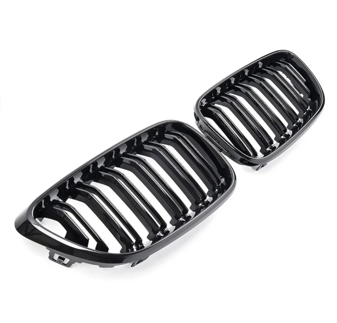 BMW 2 Series F22 black front kidney grilles (2014 to 2022) BMW Euro Premium Parts