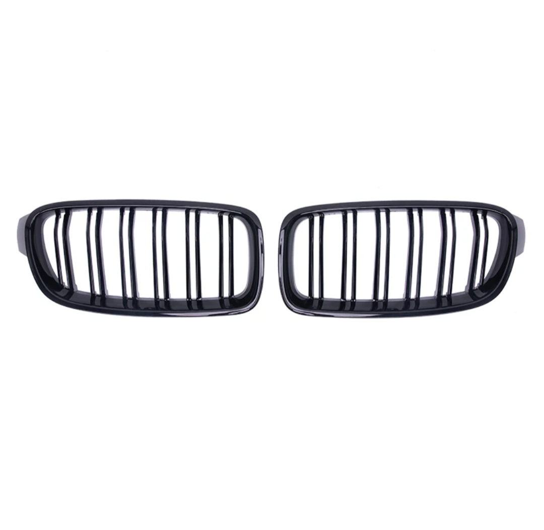 BMW 3 Series F30 Black Front Grilles (2011 to 2019) BMW Euro Premium Parts