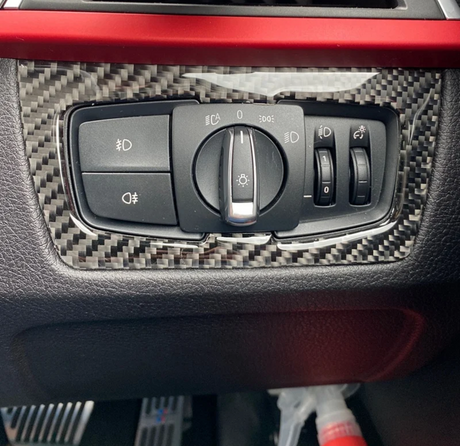 BMW 4 Series F32 M4 F82 Carbon Fiber Interior Trims Carbon replica Headlights control unit