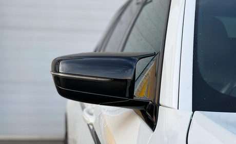 BMW M4 Competition-look glossy black mirror caps for BMW 4 Series G22 - 2019 to 2023 BMW Euro Premium Parts