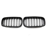 BMW X6 F16 Dual-Slat Gloss Black Front Kidney Grilles (2014 to 2018) BMW Euro Premium Parts