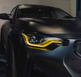 LED Yellow CSL-Style DRL Angel Eyes for BMW 2 Series G42 / M2 G87 (2021–2025) Euro Premium Parts
