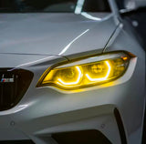 LED Yellow CSL-Style DRL Angel Eyes Modules for BMW 4 Series F32 / M4 F82 (2013–2017) Euro Premium Parts