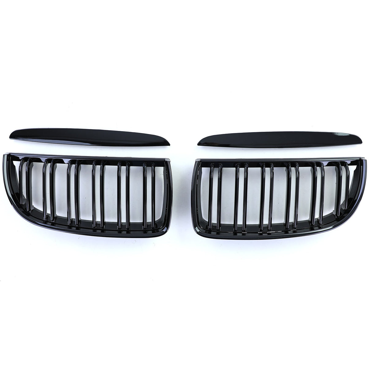 Black Front Kidney Grilles M3-look for BMW 3 Series E90 E91 (2006 to 2012) BMW Euro Premium Parts