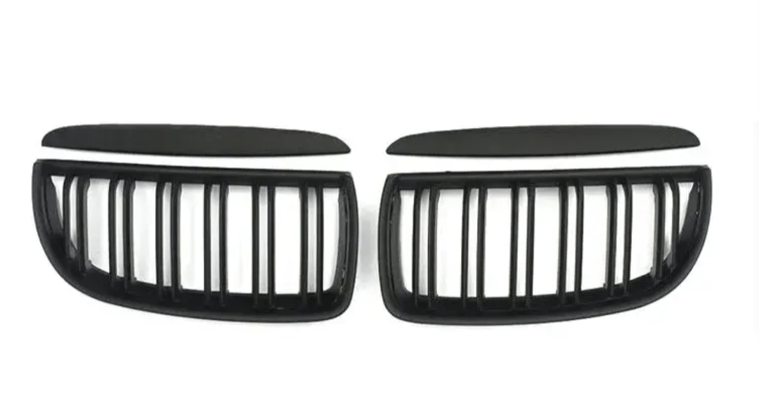 Black Front Kidney Grilles M3-look for BMW 3 Series E90 E91 (2006 to 2012) BMW Euro Premium Parts