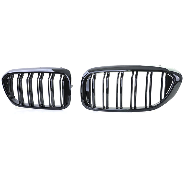 Black Front Kidney Grilles M5 Competition-look for BMW 5 Series G30 (2018 to 2022) BMW Euro Premium Parts