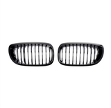 Black Front Kidney Grilles for BMW 3 Series and M3 E46 (1997 to 2005) BMW Euro Premium Parts Pre-facelift (1998 to 2001) Sedan and Touring Single slats