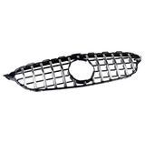 Black Front Panamericana AMG GTR grille for Mercedes C-Class W205 (2014 to 2018) Mercedes-Benz Euro Premium Parts