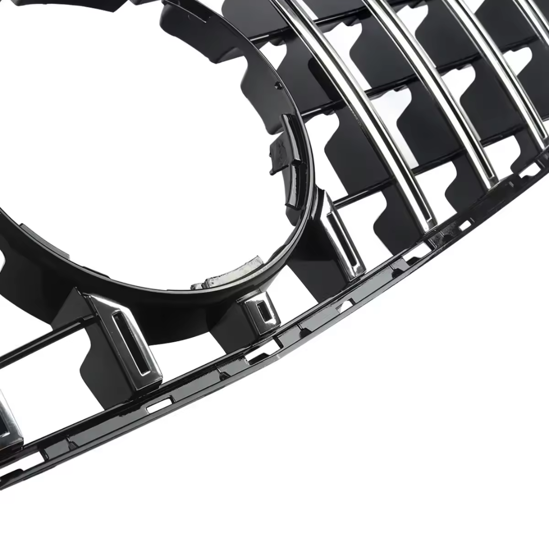 Black Front Panamericana AMG GTR grille for Mercedes C-Class W205 (2014 to 2018) Mercedes-Benz Euro Premium Parts
