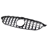Black Front Panamericana AMG GTR grille for Mercedes C-Class W205 (2014 to 2018) Mercedes-Benz Euro Premium Parts