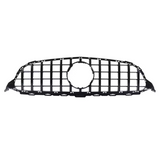 Black Front Panamericana AMG GTR grille for Mercedes C-Class W205 (2014 to 2018) Mercedes-Benz Euro Premium Parts