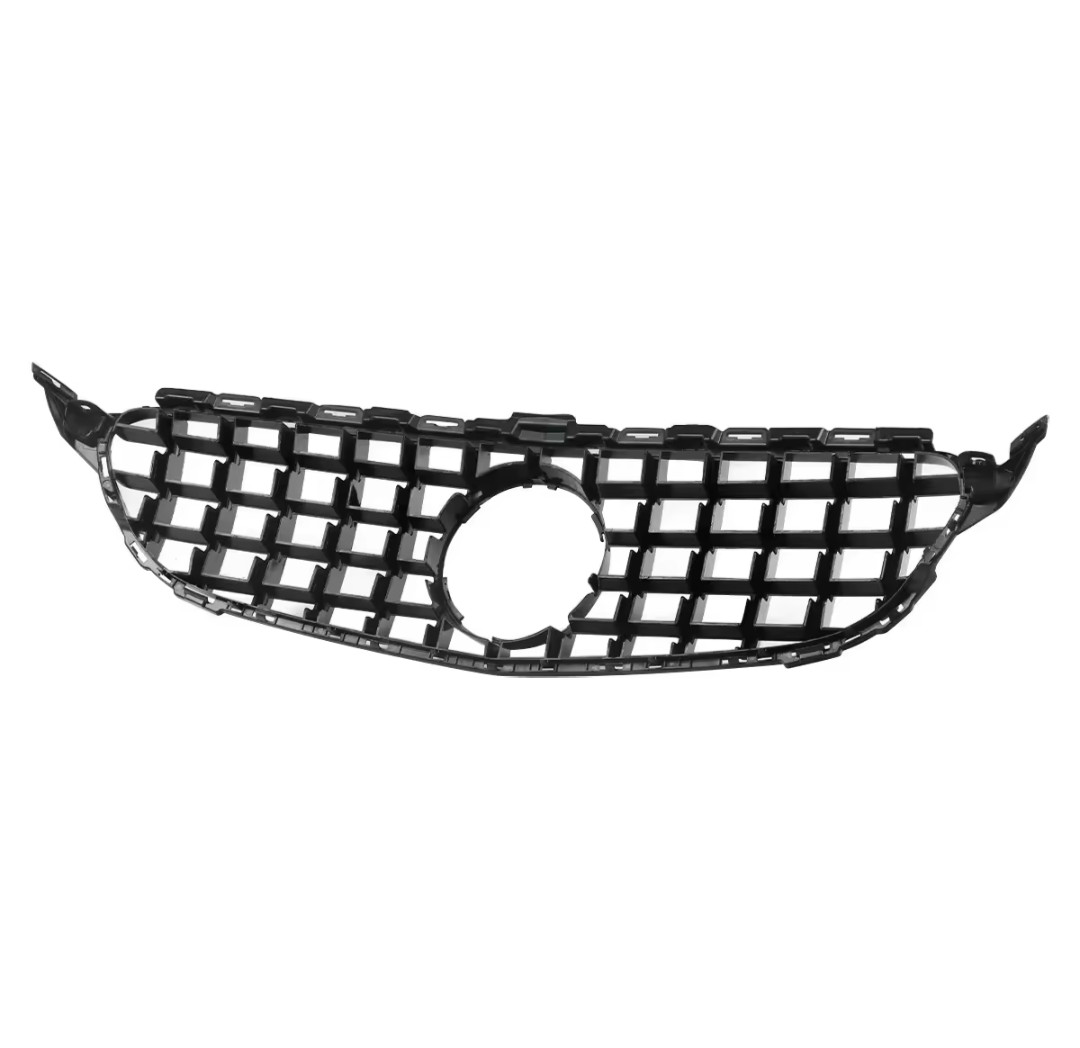 Black Front Panamericana AMG GTR grille for Mercedes C-Class W205 (2014 to 2018) Mercedes-Benz Euro Premium Parts