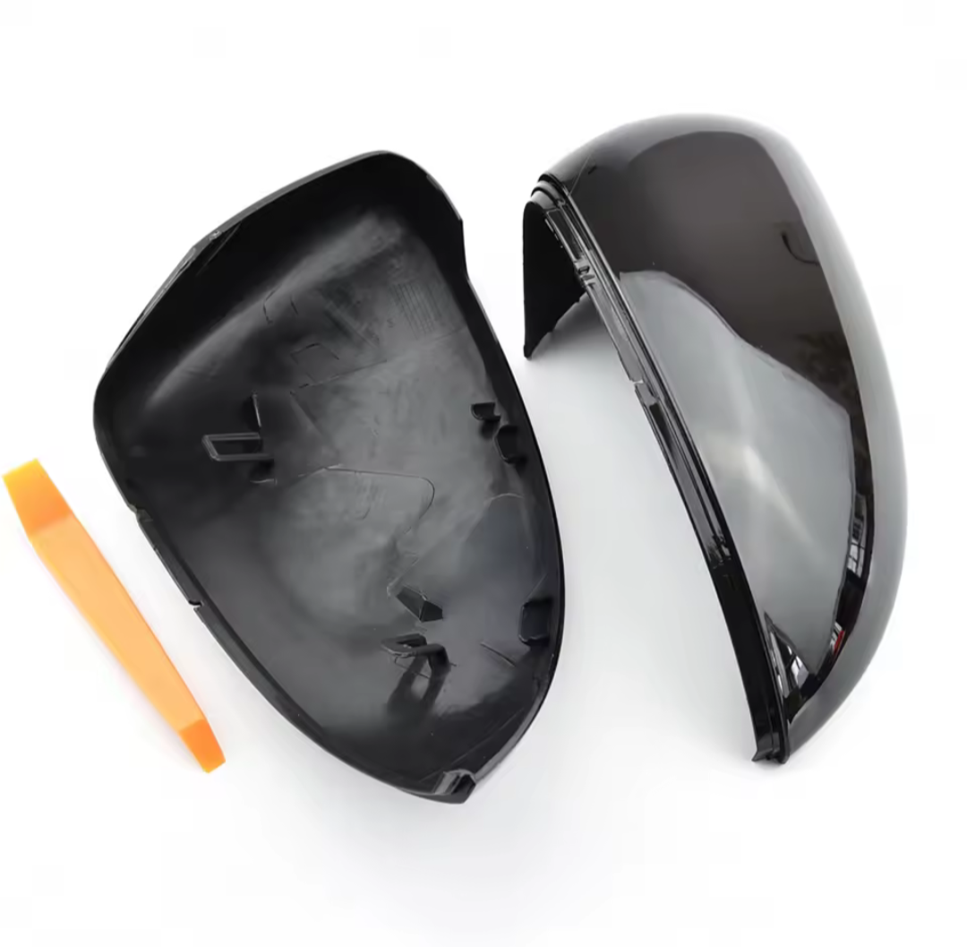Black Performance Mirror Caps For VW Golf Mk7 (2012-2020) Euro Premium Parts