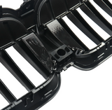 Black front kidney grilles M3 Competition-look for BMW 3 Series G20 (2019 to 2022) BMW Euro Premium Parts