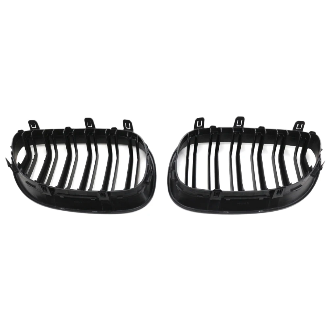 Black front kidney grilles M5 Competition-look for BMW 5 Series E60 (2003 to 2010) BMW Euro Premium Parts