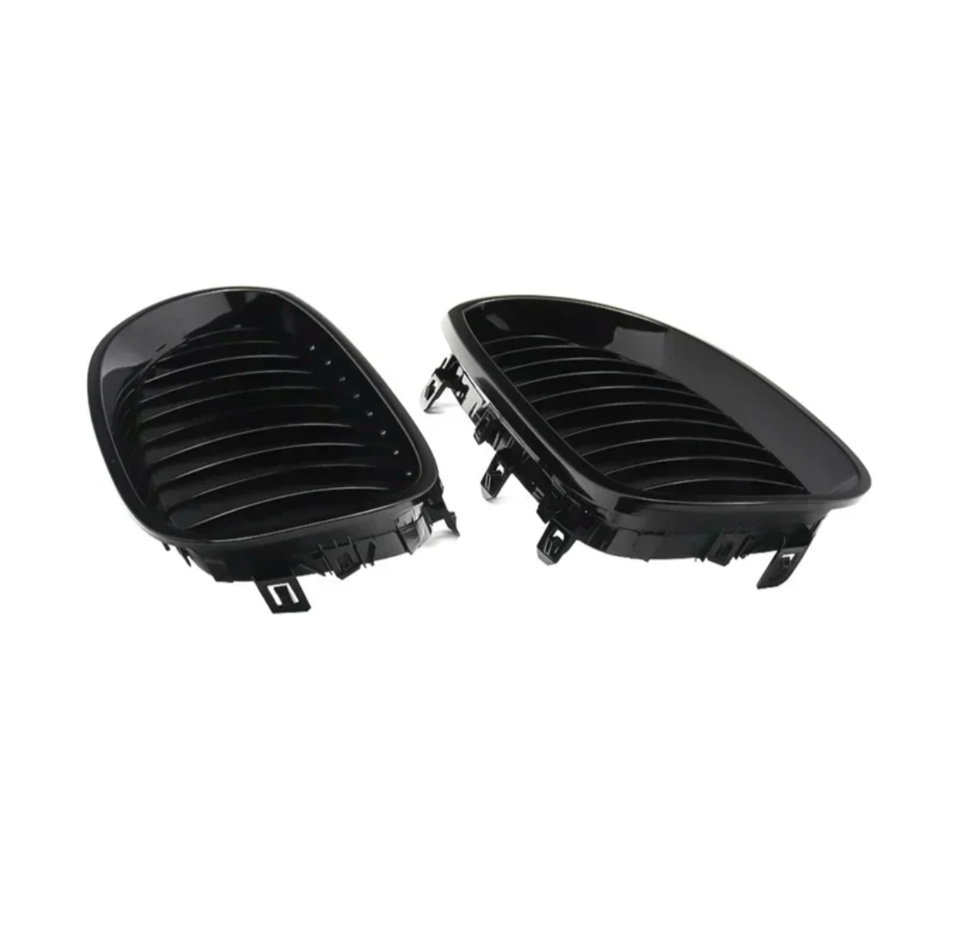 Black front kidney grilles M5 Competition-look for BMW 5 Series E60 (2003 to 2010) BMW Euro Premium Parts