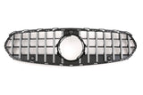 Black Front Panamericana AMG GTR grille for Mercedes C-Class W206 S206 (2021 to 2026) Mercedes > Grilles Euro Premium Parts Chrome Without AMG Package
