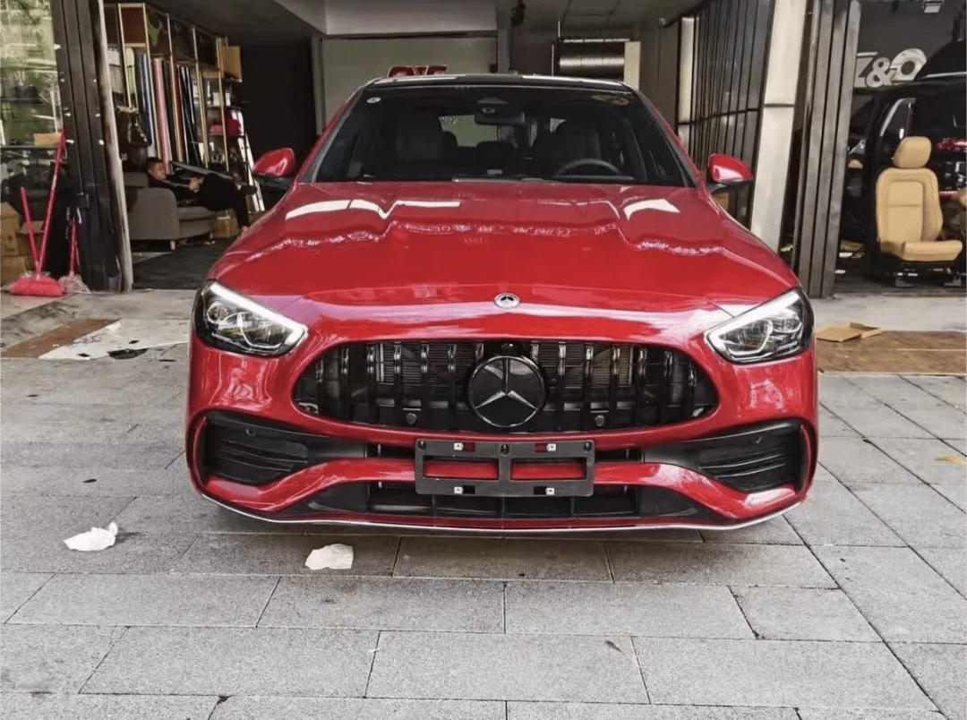 Black Front Panamericana AMG GTR grille for Mercedes C-Class W206 S206 (2021 to 2026) Mercedes > Grilles Euro Premium Parts