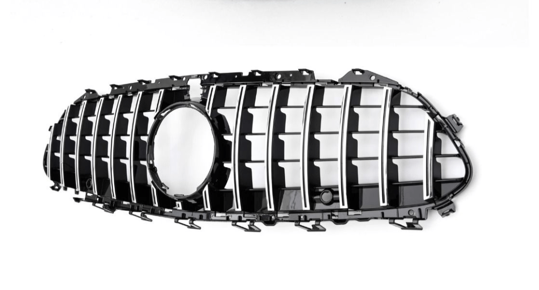 Black Front Panamericana Look Grille for Mercedes CLS C257 (2018 to 2026) Mercedes > Grilles Euro Premium Parts Chrome