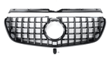 Black Front Panamericana GTR grille for Mercedes V-Class W447 (2014 to 2022) Mercedes > Grilles Euro Premium Parts Black With AMG Package Pre-Facelift (2014-2019)