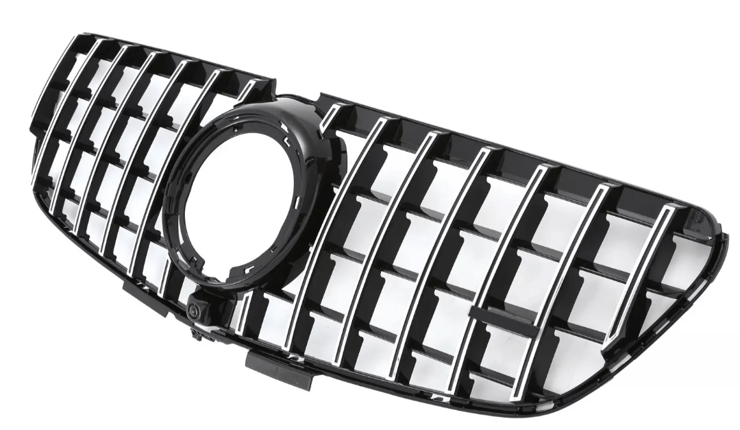 Black Front Panamericana GTR grille for Mercedes V-Class W447 (2014 to 2022) Mercedes > Grilles Euro Premium Parts Chrome Without AMG Package Pre-Facelift (2014-2019)