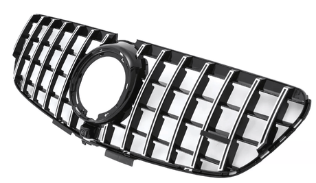 Black Front Panamericana GTR grille for Mercedes V-Class W447 (2014 to 2022) Mercedes > Grilles Euro Premium Parts Chrome Without AMG Package Pre-Facelift (2014-2019)