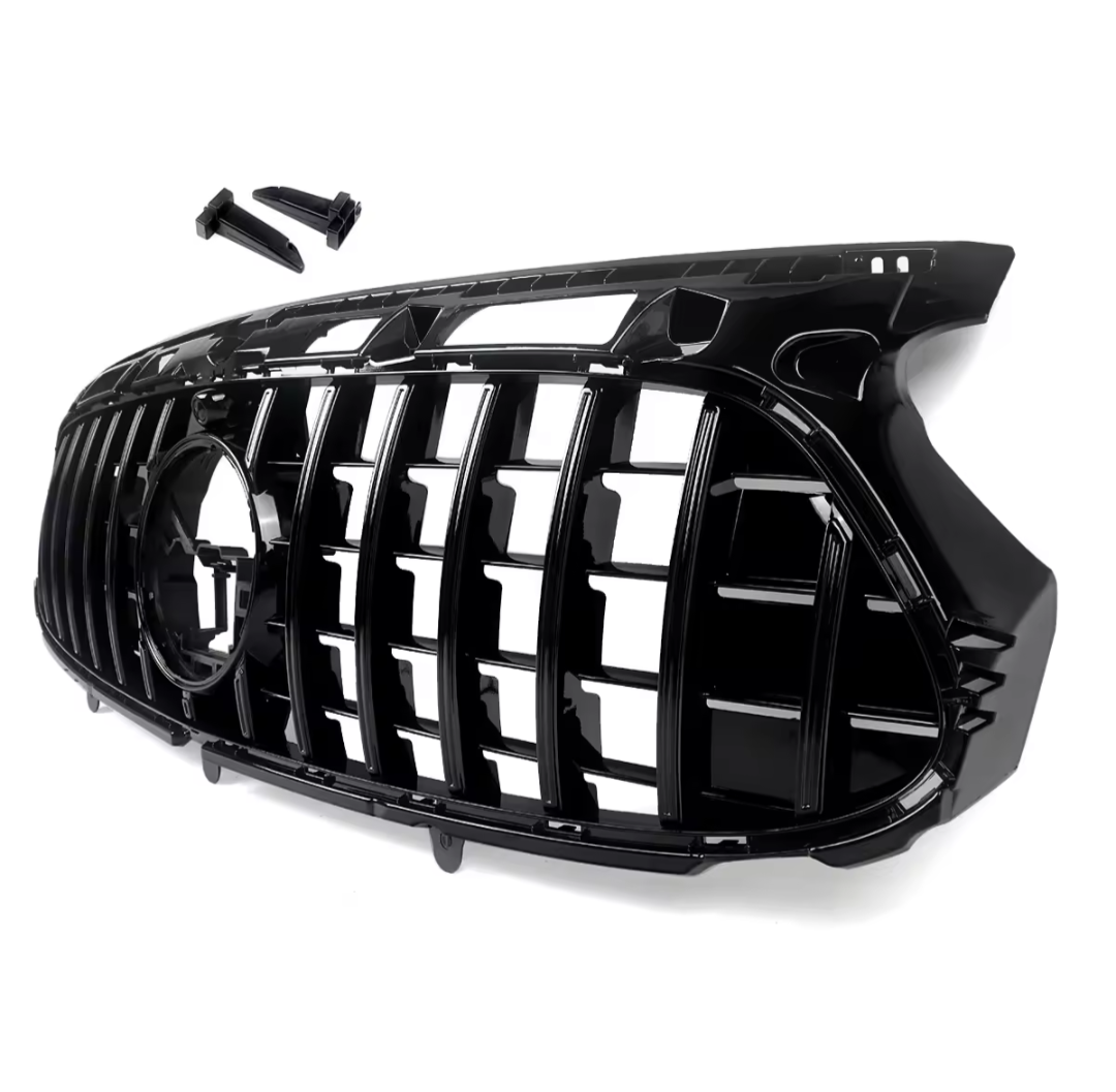 Black Front Panamericana Look Grille for Mercedes GLA H247 (2020 to 2026) Mercedes > Grilles Euro Premium Parts