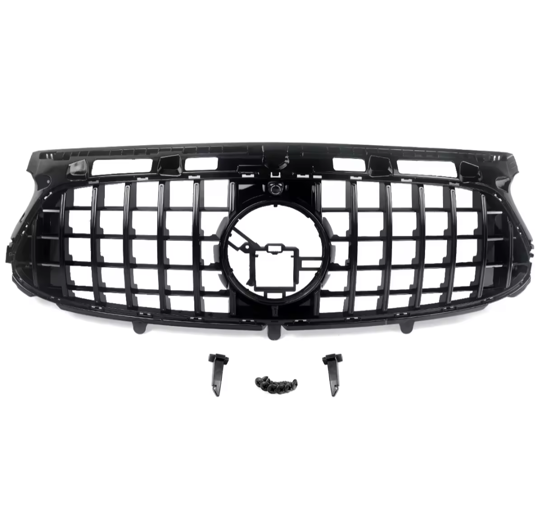 Black Front Panamericana Look Grille for Mercedes GLA H247 (2020 to 2026) Mercedes > Grilles Euro Premium Parts