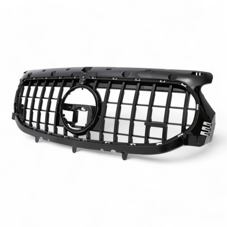 Black Front Panamericana Look Grille for Mercedes GLA H247 (2020 to 2026) Mercedes > Grilles Euro Premium Parts Black Without AMG Package Pre-Facelift ('20 to '22)