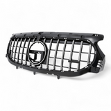 Black Front Panamericana Look Grille for Mercedes GLA H247 (2020 to 2026) Mercedes > Grilles Euro Premium Parts Chrome Without AMG Package Pre-Facelift ('20 to '22)