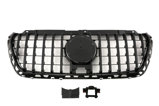 Black Front Panamericana Look Grille for Mercedes Sprinter W907 (2018 to 2024) Mercedes > Grilles Euro Premium Parts Black