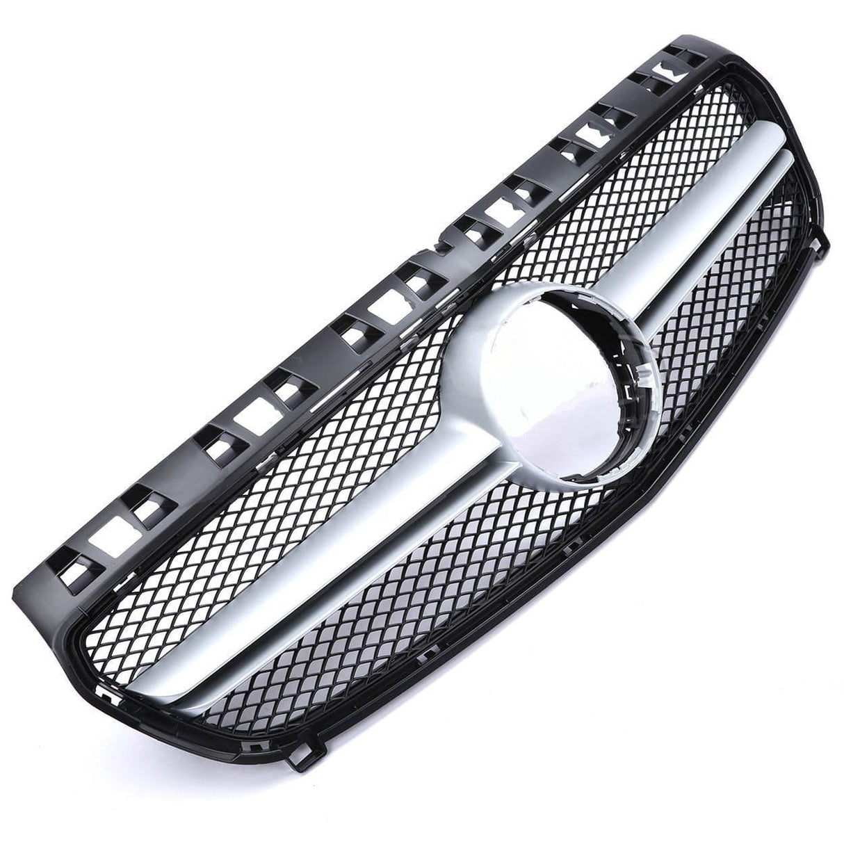 Black Front AMG-Look Grille for Mercedes A-Class W176 (2012 to 2018) Mercedes > Grilles Euro Premium Parts Chrome Pre-Facelift (2014-2019)