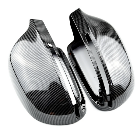 Carbon fiber mirror caps for Audi A5 B8, B8.5 - 2008 to 2016 Euro Premium Parts - ERP DISTRIBUTION