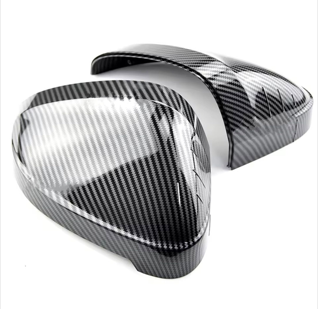 Carbon look mirror caps for Audi A4 B9 (2015 to 2024) Audi Euro Premium Parts Without side assist