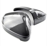 Carbon look mirror caps for Audi A4 B9 (2015 to 2024) Audi Euro Premium Parts Without side assist