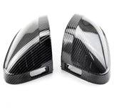 Carbon look mirror caps for Audi A4 B9 (2015 to 2024) Audi Euro Premium Parts With side assist