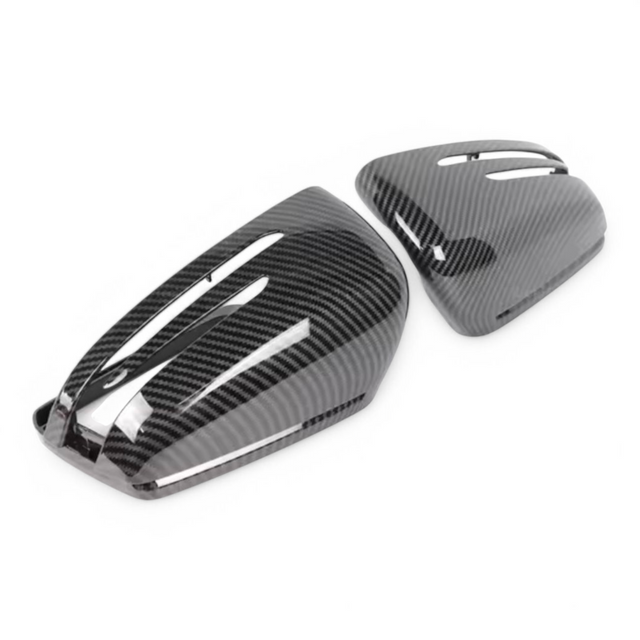 Carbon look mirror caps for Mercedes C-Class W204 (2007 to 2014) Mercedes-Benz Euro Premium Parts