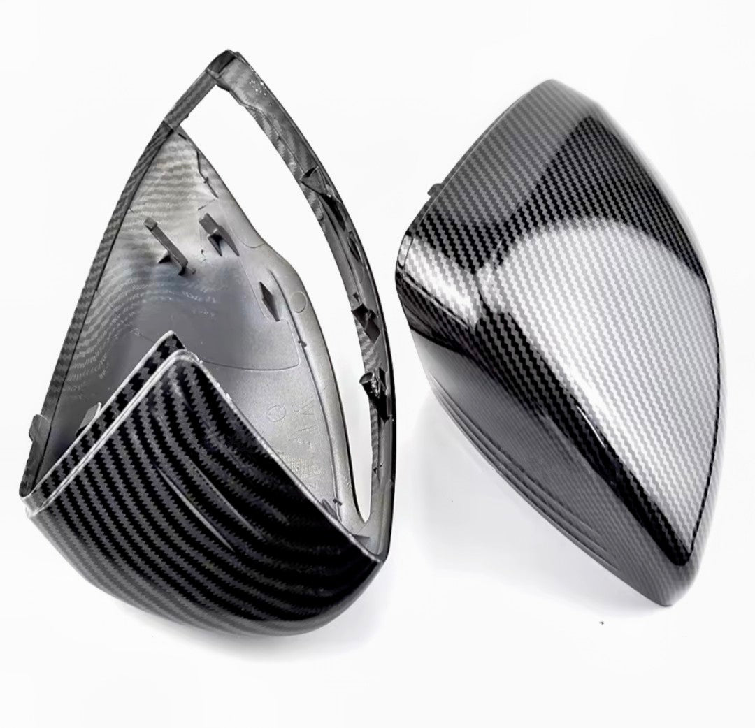 Carbon look mirror caps for Mercedes C-Class W205 (2014 to 2021) Mercedes-Benz Euro Premium Parts