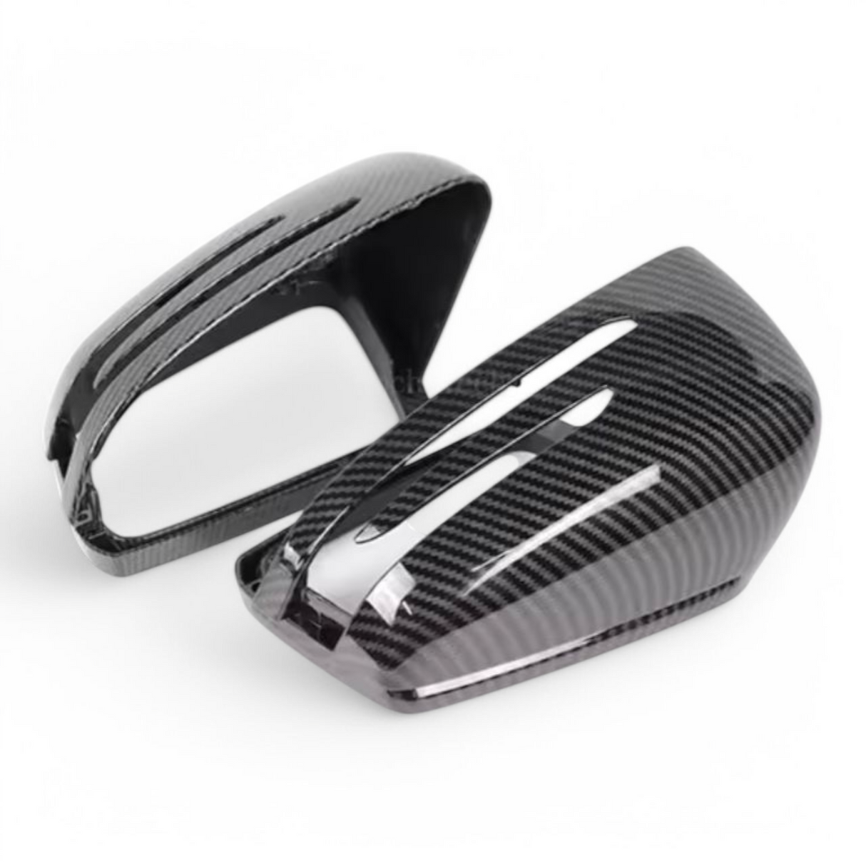 Carbon look mirror caps for Mercedes CLA C117 (2014 to 2018) Mercedes-Benz Euro Premium Parts