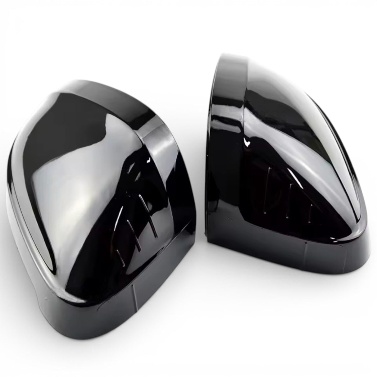 Glossy Black Mirror Caps for Audi A4 - S4 - RS4 B9 (2016 to 2023) Audi Euro Premium Parts Without side assist