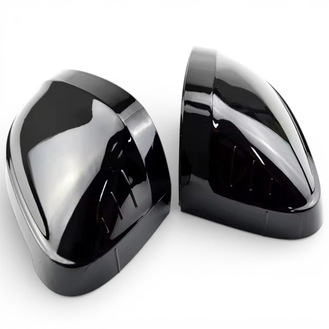 Glossy Black Mirror Caps for Audi A4 - S4 - RS4 B9 (2016 to 2023) Audi Euro Premium Parts Without side assist